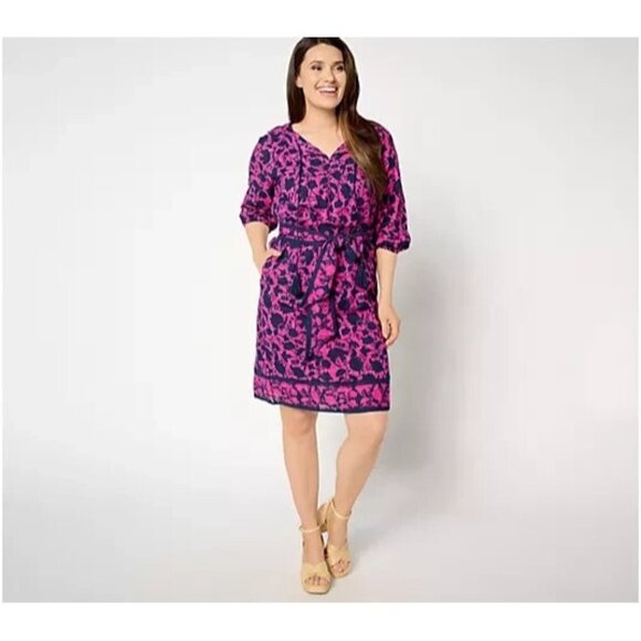 Studio Park x Amy Stran Regular Textured Cotton Dress Belt Berry M A648605 - Picture 1 of 1